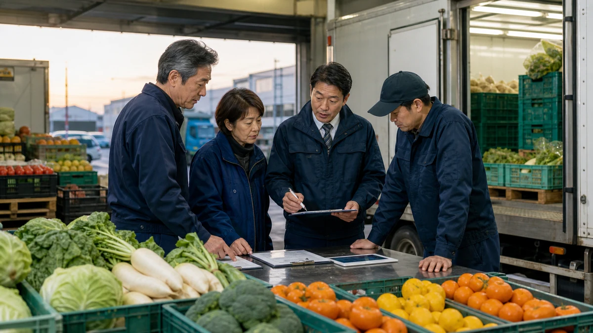 青果仲卸・食品流通会社M&Aの地域供給網と品質管理を確認する実務チーム